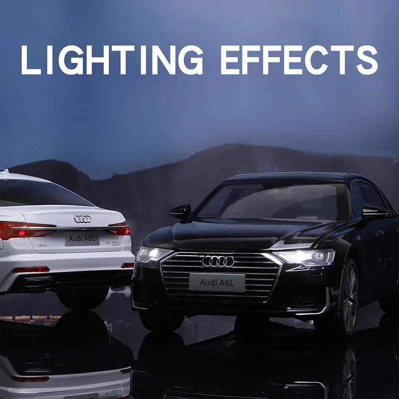 Audi A6L 1:18 Scale Diecast Model in Black 4 Audi A6L 1:18 Scale Diecast Model in Black - Image 4