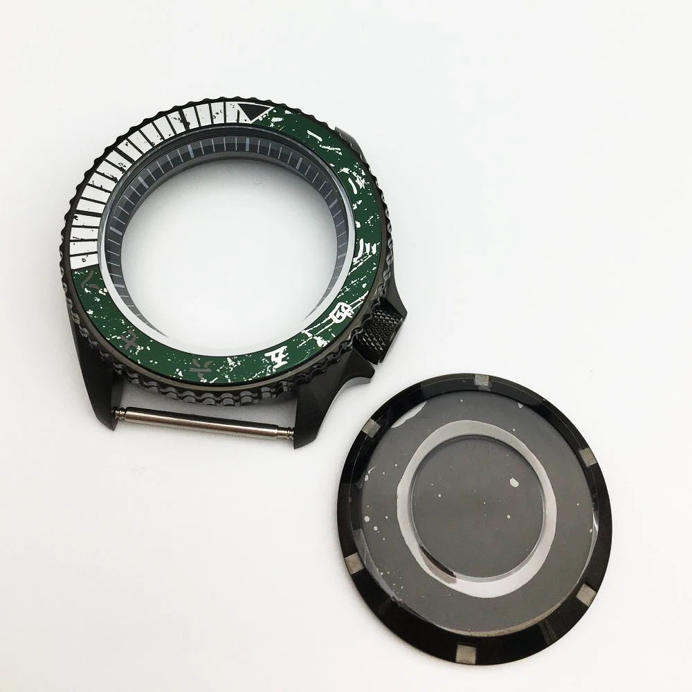 41mm Vintage Black Dive Watch Case for Seiko Models 9 41mm Vintage Black Dive Watch Case for Seiko Models - Image 9