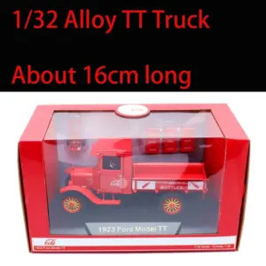 Vintage Red 1/32 Scale Ford Model TT Diecast 13 S273d2ecf6be64b05a85900289fe993d36