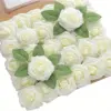 Artificial White Rose Arrangement Set of 32