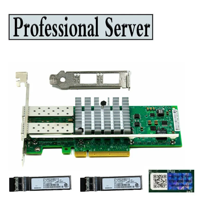 Intel X520-DA2 10Gbps Dual-Port Ethernet Card 1 Intel X520-DA2 10Gbps Dual-Port Ethernet Card