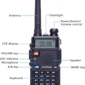 Durable Dual-Band BAOFENG UV-5R Ham Radio 8 S276ad2b5b40d47f484b5ce4cfb6e93acC