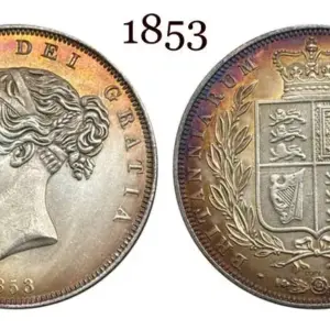 British Half Crown Coin Replica, 1840s-1850s 17 S277de923fd894e69b27b23f0a74851a34
