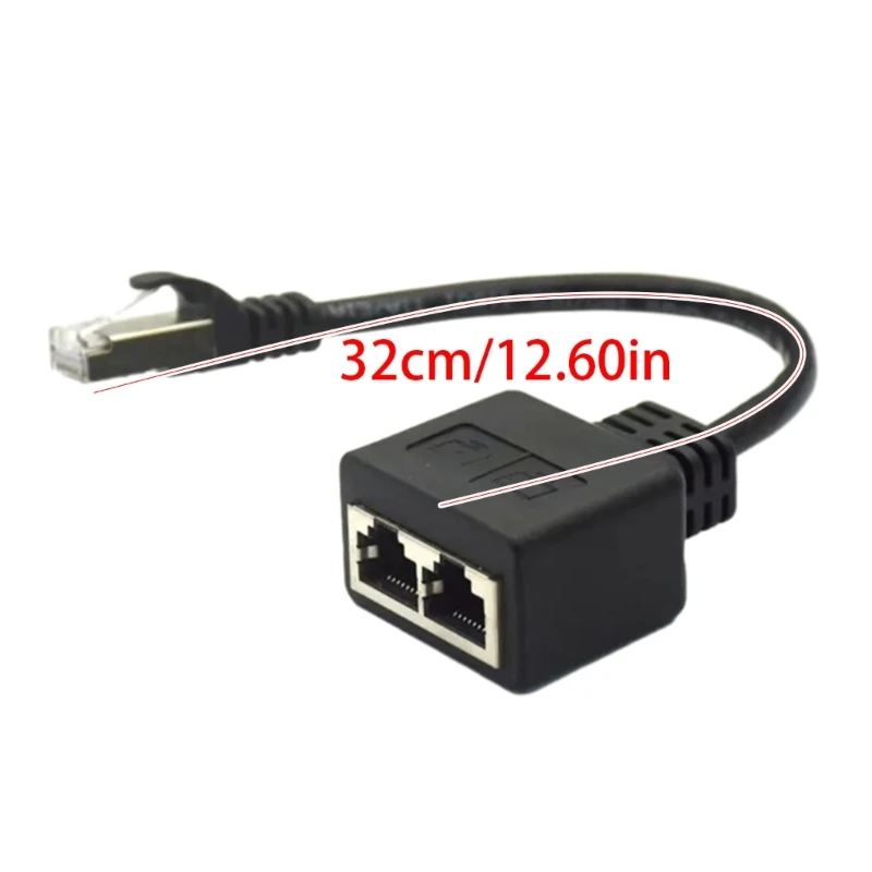 RJ45 Ethernet Splitter Cable 1 Male to 2 Female 5 RJ45 Ethernet Splitter Cable 1 Male to 2 Female - Image 5