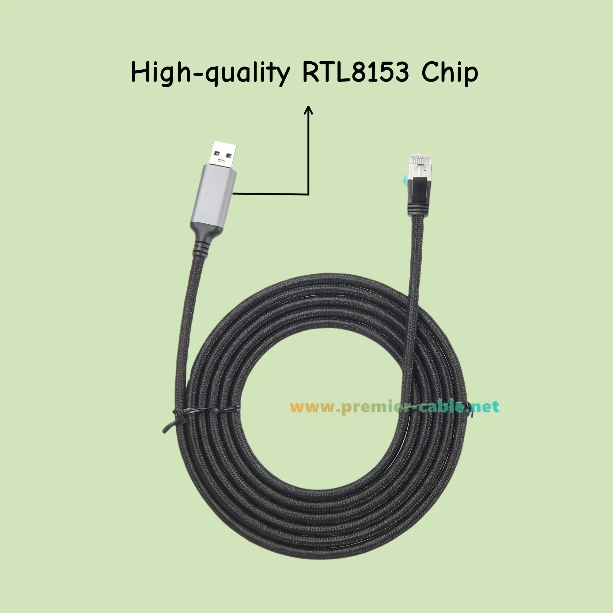 Space Grey USB Ethernet Adapter Cable 2m, Gigabit 3 Space Grey USB Ethernet Adapter Cable 2m, Gigabit - Image 3