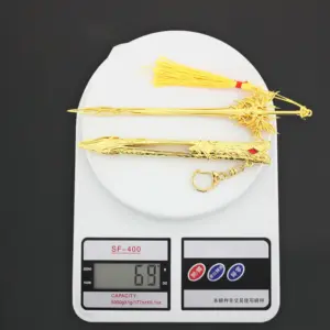 Gold Angel Sword Keychain 22cm/30cm Zinc Alloy 13 S27c98758fe3c4c8da9d7f06c1733090fO