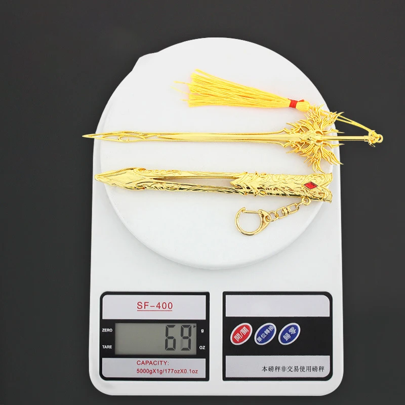 Gold Angel Sword Keychain 22cm/30cm Zinc Alloy 5 Gold Angel Sword Keychain 22cm/30cm Zinc Alloy - Image 5