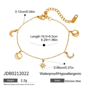 Celestial Stainless Steel Chain Bracelet for Women 15 S27d6ba4cb08b4c73a69bf4f0700720ea1