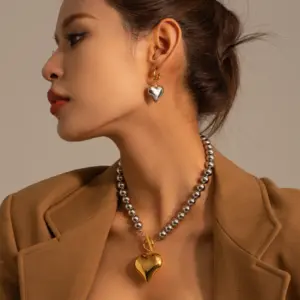 Stainless Steel Heart Earring for Women 9 S280cf86a719b4393b7bcf70c991d51955