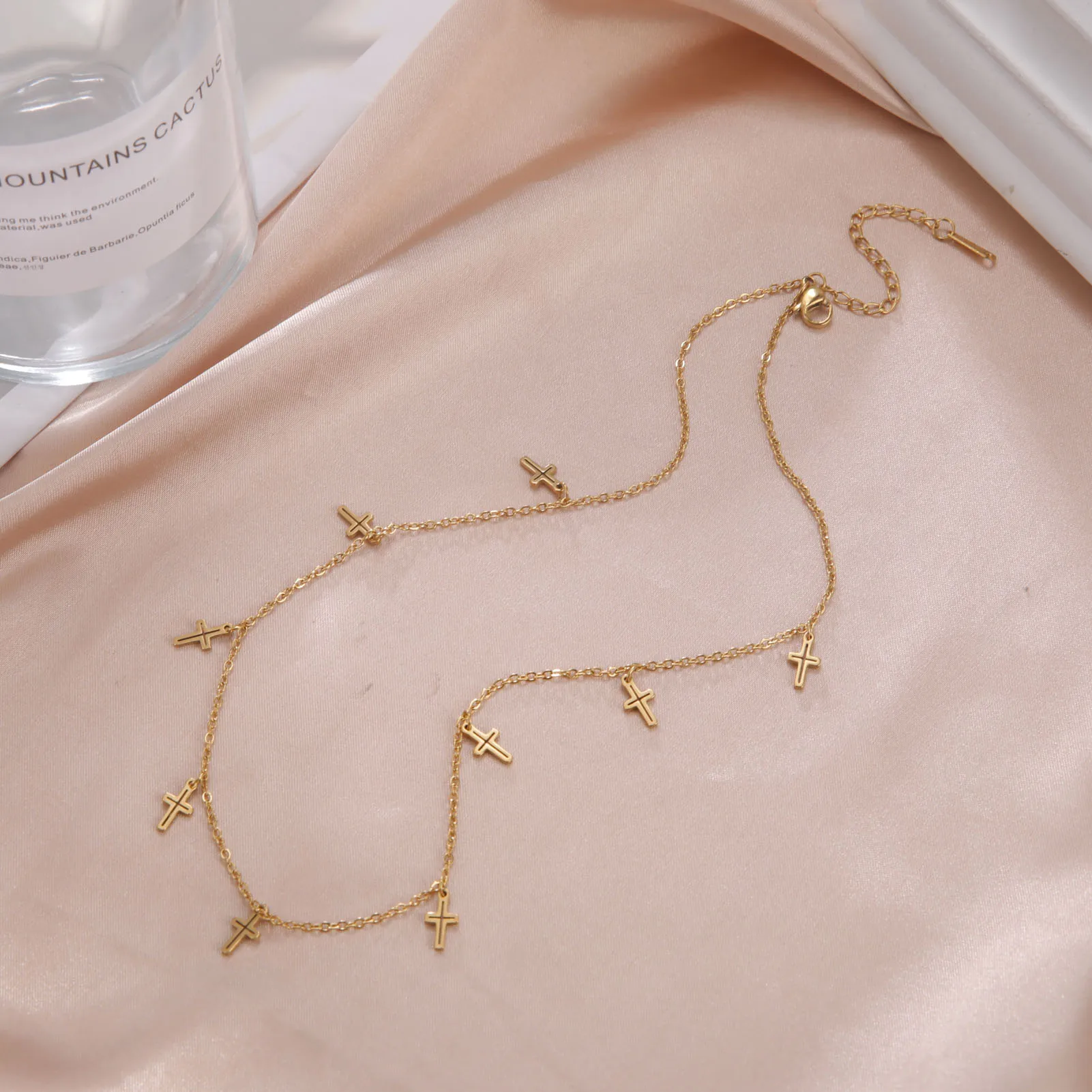 Elegant Stainless Steel Cross Necklace for Women 8 Elegant Stainless Steel Cross Necklace for Women - Image 8