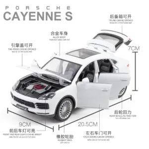 Vibrant Orange Porsche Cayenne S Turbo Diecast Model 11 S28441bd8775842ed8736571c0de9307dm