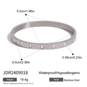 Elegant Stainless Steel Zircon Bracelets Set 14 S286a307a18414005b7bfc078f5247cbap