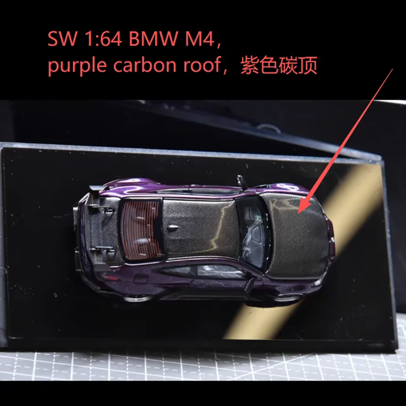 1:64 Alloy BMW M4 Model with Purple Finish 2 1:64 Alloy BMW M4 Model with Purple Finish - Image 2