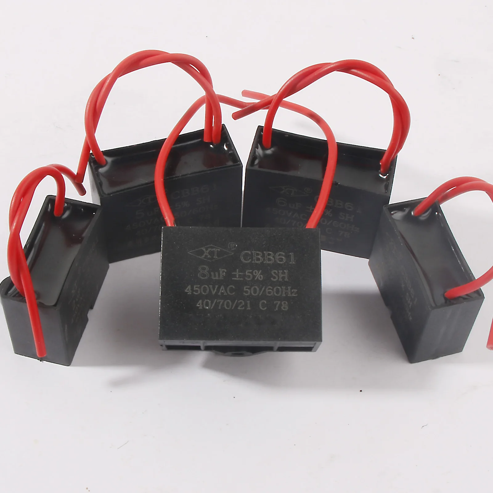 Set of 5 450V CBB61 Capacitors for Fans 4 Set of 5 450V CBB61 Capacitors for Fans - Image 4