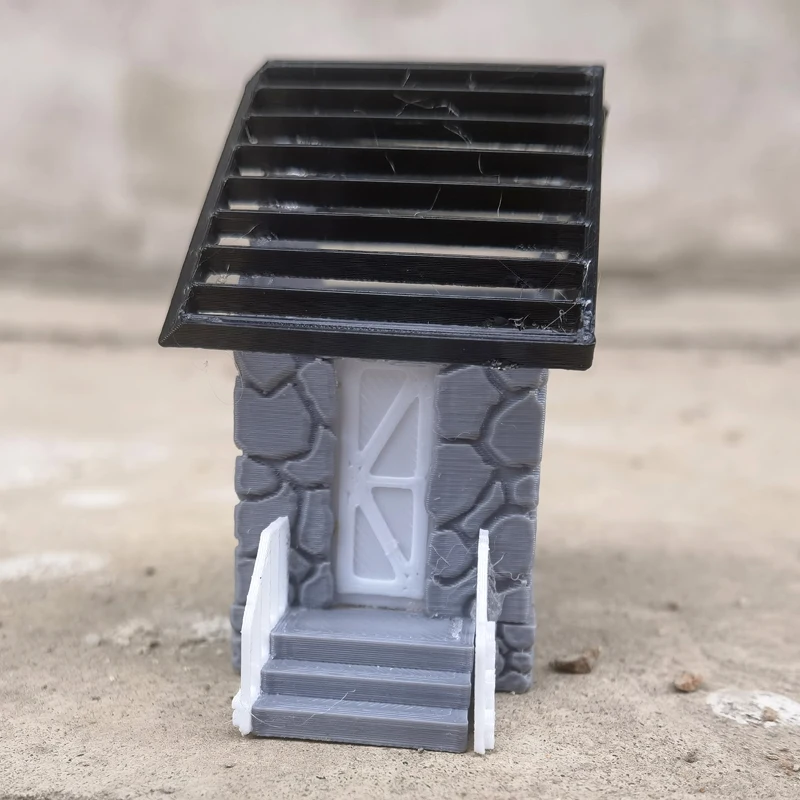 1/87 HO Scale Rustic Stone House Model 4 1/87 HO Scale Rustic Stone House Model - Image 4