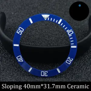 Black Ceramic Diver's Watch Bezel Insert 40mm 19 S28b1da33a134485fa92bcf56a790fbd43