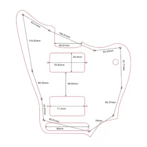 Mexico Jaguar P90 Pickguard in Vibrant Colors 15 S28c269458fc7427289b129c5175f0d6bn