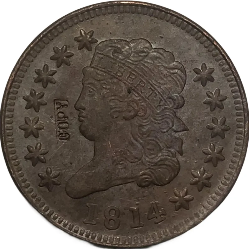 1814 US Large Cent Replica for Collection 1 1814 US Large Cent Replica for Collection