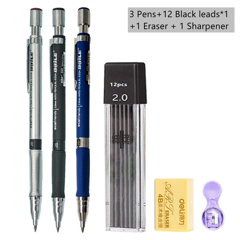 Stylish 2.0 mm Mechanical Pencil Set 10 Stylish 2.0 mm Mechanical Pencil Set - Image 10