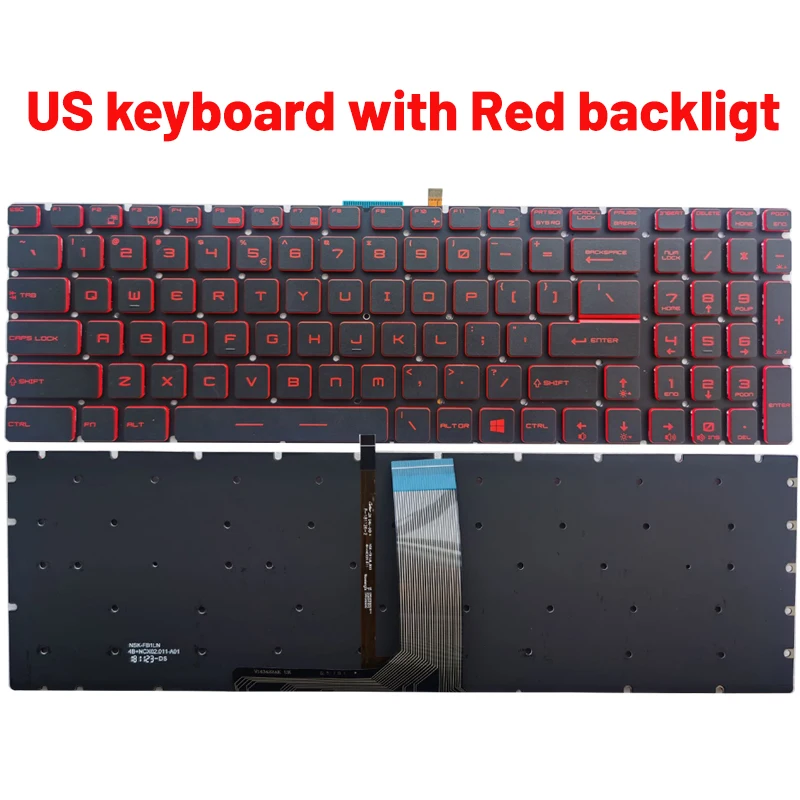 MSI GF75 Series Replacement Keyboard Black 8 MSI GF75 Series Replacement Keyboard Black - Image 8