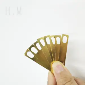 Brass Guitar Neck Shim Set with Three Thicknesses 10 S290068773ae34bd785eea2ade7233e19B