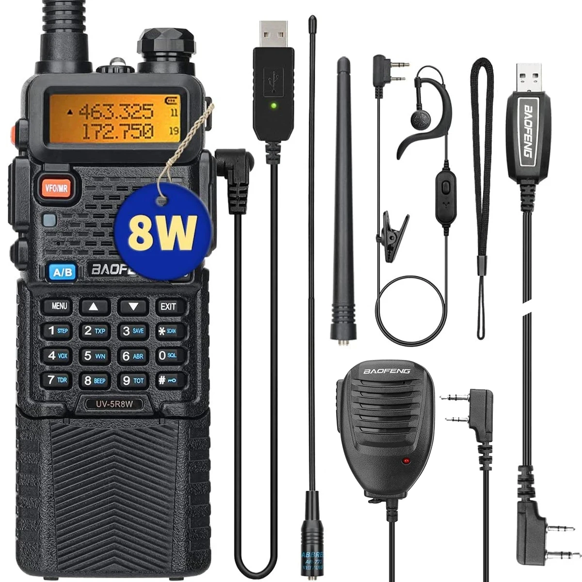 Baofeng UV-5R Dual-Band Walkie Talkie 8W 8 Baofeng UV-5R Dual-Band Walkie Talkie 8W - Image 8