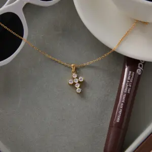 Stainless Steel Gold Cross Necklace JDN0307035 10 S29116fc7c94b48f38395dceb0373db0dx
