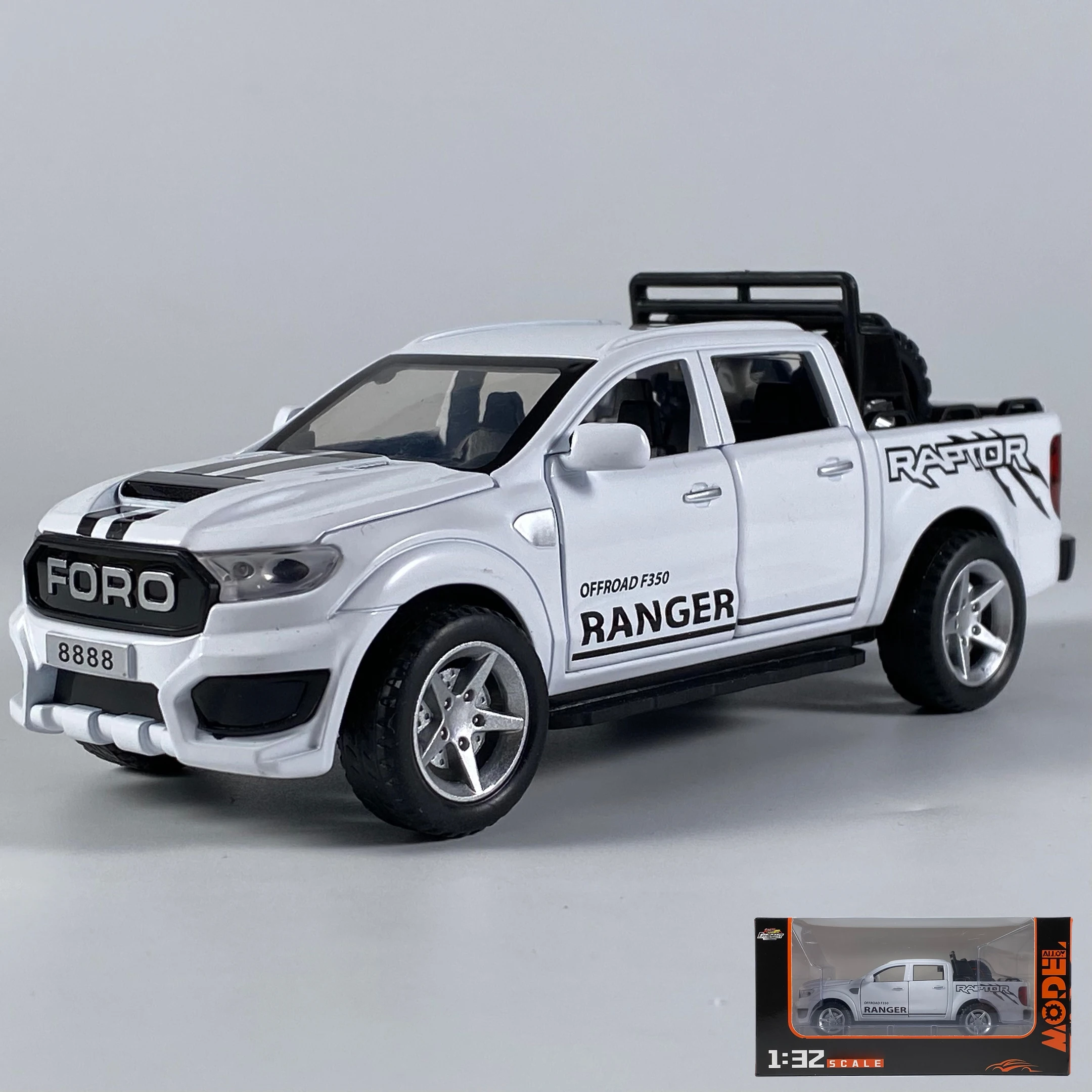 1:32 Diecast Police Ford Raptor F350 Model 7 1:32 Diecast Police Ford Raptor F350 Model - Image 7