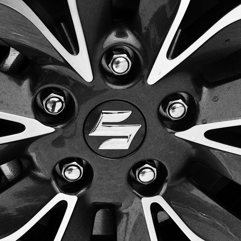 Suzuki Wheel Center Caps Set 54-60mm 6 Suzuki Wheel Center Caps Set 54-60mm - Image 6
