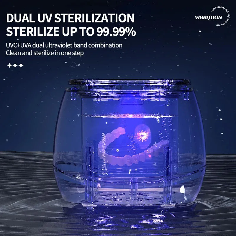Ultrasonic Cleaner UV Sterilizer 200ml 3 Ultrasonic Cleaner UV Sterilizer 200ml - Image 3