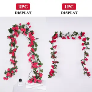 Vibrant Pink Silk Flower Vine for Decor 13 S29ac116bd43e4b20b148d99ceecbfb3cI