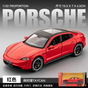 White Porsche Taycan Coupe Model 1:32 Diecast 15 S29ba1ac277f34c6084fdeabcc45e75d1p
