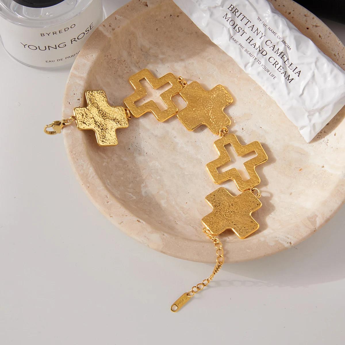 Vintage Stainless Steel Cross Bracelet JDB0109023 5 Vintage Stainless Steel Cross Bracelet JDB0109023 - Image 5