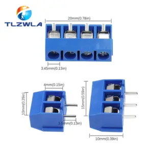 Blue KF301 Terminal Blocks - 2/3/4-Pin Options 14 S29c6ddeaba974a32b35920690460f7b8r