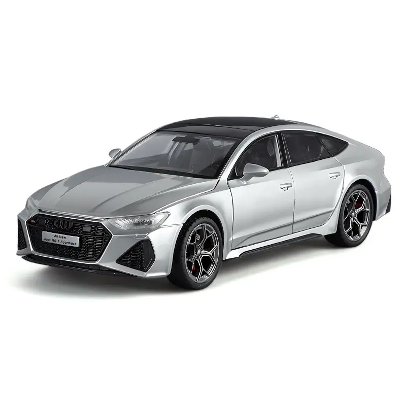 Silver Audi RS7 Sportback 1:24 Diecast Model 7 Silver Audi RS7 Sportback 1:24 Diecast Model - Image 7
