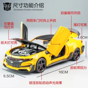 1:32 Chevrolet Camaro Bumblebee Alloy Model 12 S29db7da7dc6c4c93ab2acd1c17ffd448i