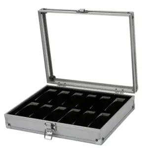 Aluminum Watch Box WT0192 with 6 or 12 Slots 14 S29e0b848167a434d99e796837da50bbdG
