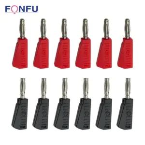 High-Current Banana Plugs Set for Industrial Use