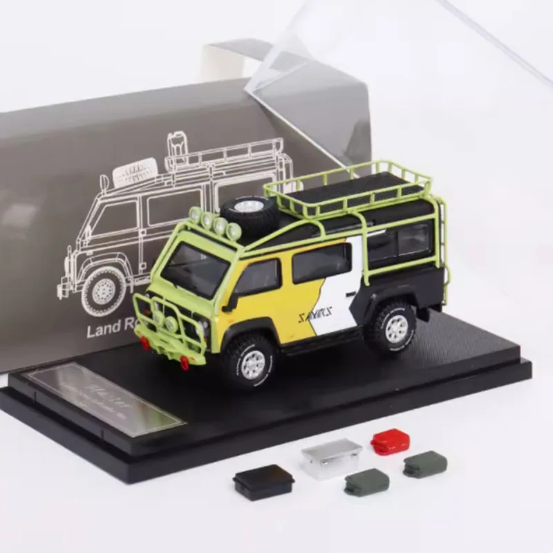 Land Rover Defender 1/64 Diecast Model in Military Green 7 Land Rover Defender 1/64 Diecast Model in Military Green - Image 7