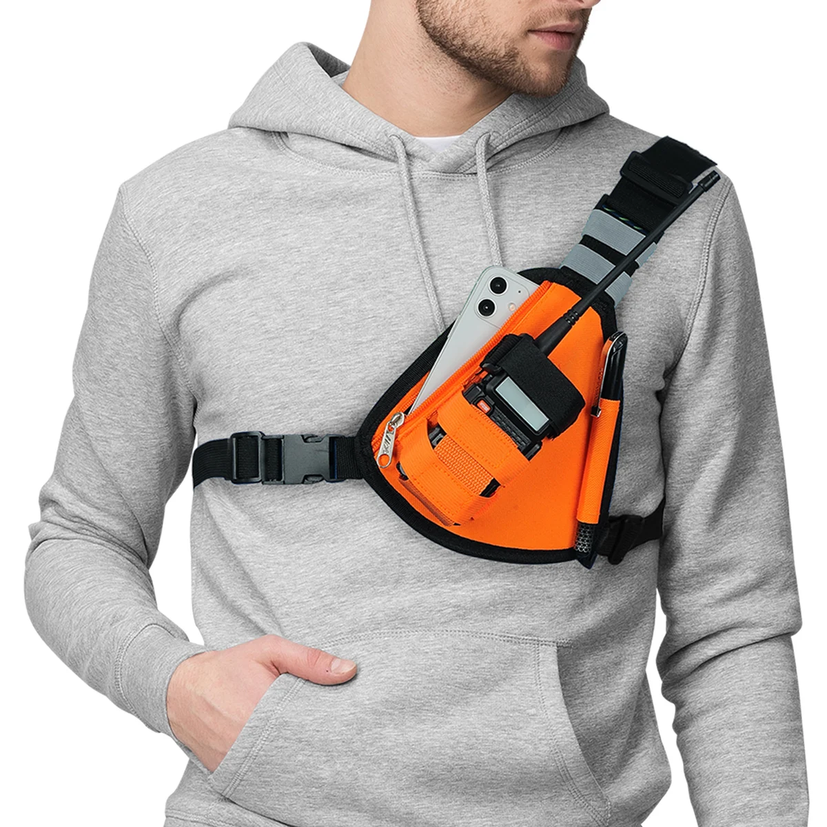 BAOFENG Tactical Nylon Chest Harness for Walkie-Talkies 8 BAOFENG Tactical Nylon Chest Harness for Walkie-Talkies - Image 8