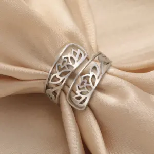 Elegant Lotus Flower Adjustable Women's Ring 11 S2a40ace32201416ca5edca8b0a35f5f38