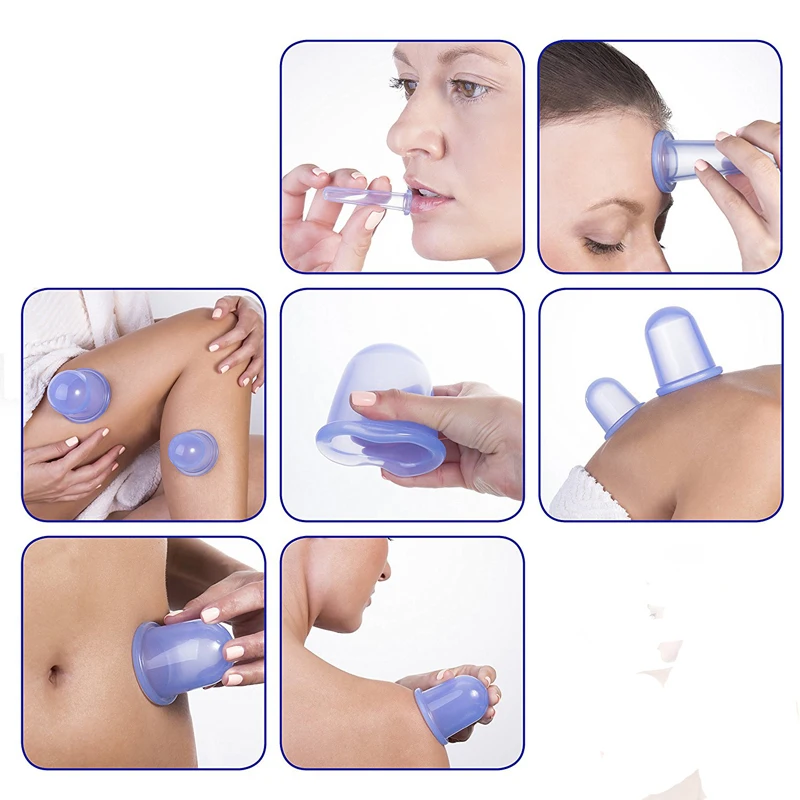 Silicone Cupping Set with 7 Colorful Cups 4 Silicone Cupping Set with 7 Colorful Cups - Image 4