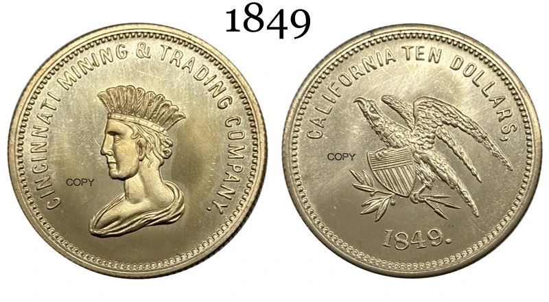 1849 U.S. Gold Coin Replica Collectible 5 1849 U.S. Gold Coin Replica Collectible - Image 5