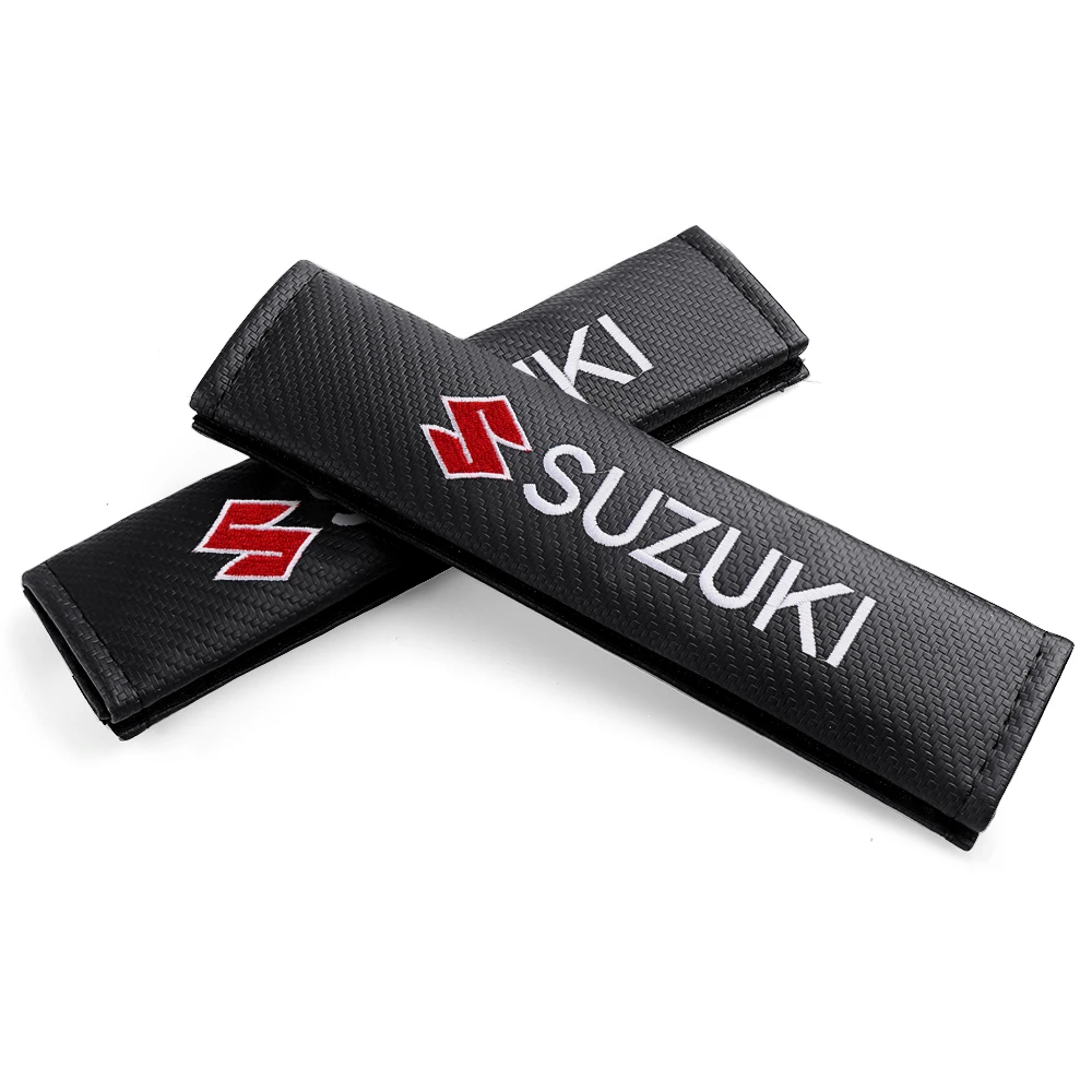 Carbon Fiber Seat Belt Shoulder Covers for Suzuki 2 Carbon Fiber Seat Belt Shoulder Covers for Suzuki - Image 2