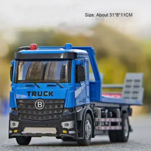 1:24 Alloy Container Truck and Flat Car Set 18 S2a74d985babb442da53b2eeac07cb668X