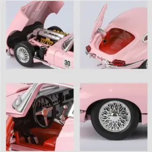 1:24 Silver Jaguar E-type Diecast Model 15 S2aa14a3df7f14f48b83c33c692f806f9x