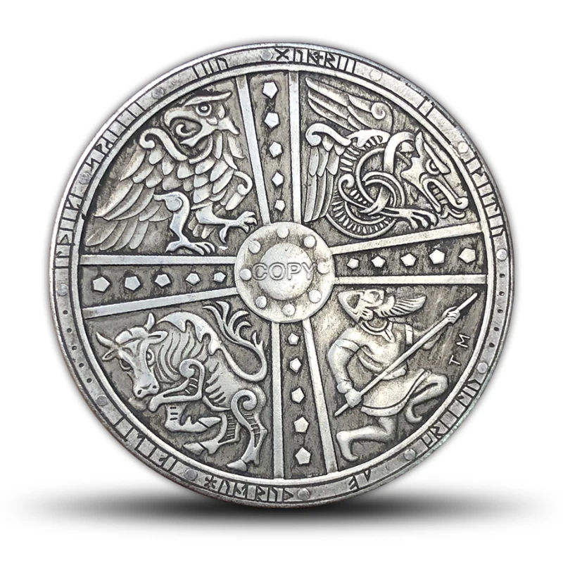 Vintage Copper Mythic Symbol Ornament 38mm 3 Vintage Copper Mythic Symbol Ornament 38mm - Image 3