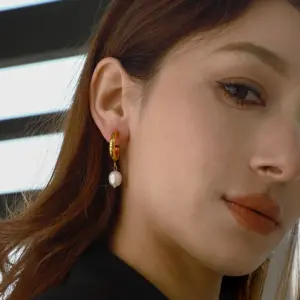 Stainless Steel Pearl Drop Earrings for Women 9 S2b03f81bd35c4ad7a9cea49a8e50d173M