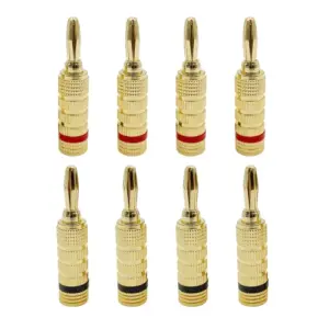 8-Piece 24K Gold-Plated Banana Plug Set for Audio 15 S2b085a6730724296bf9f8eaba9e62e31C