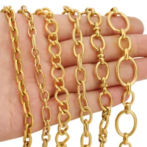 Heavy Gold-Plated Stainless Steel Jewelry Chain 11 S2b1430b5d4d04d6597e232978497f196t